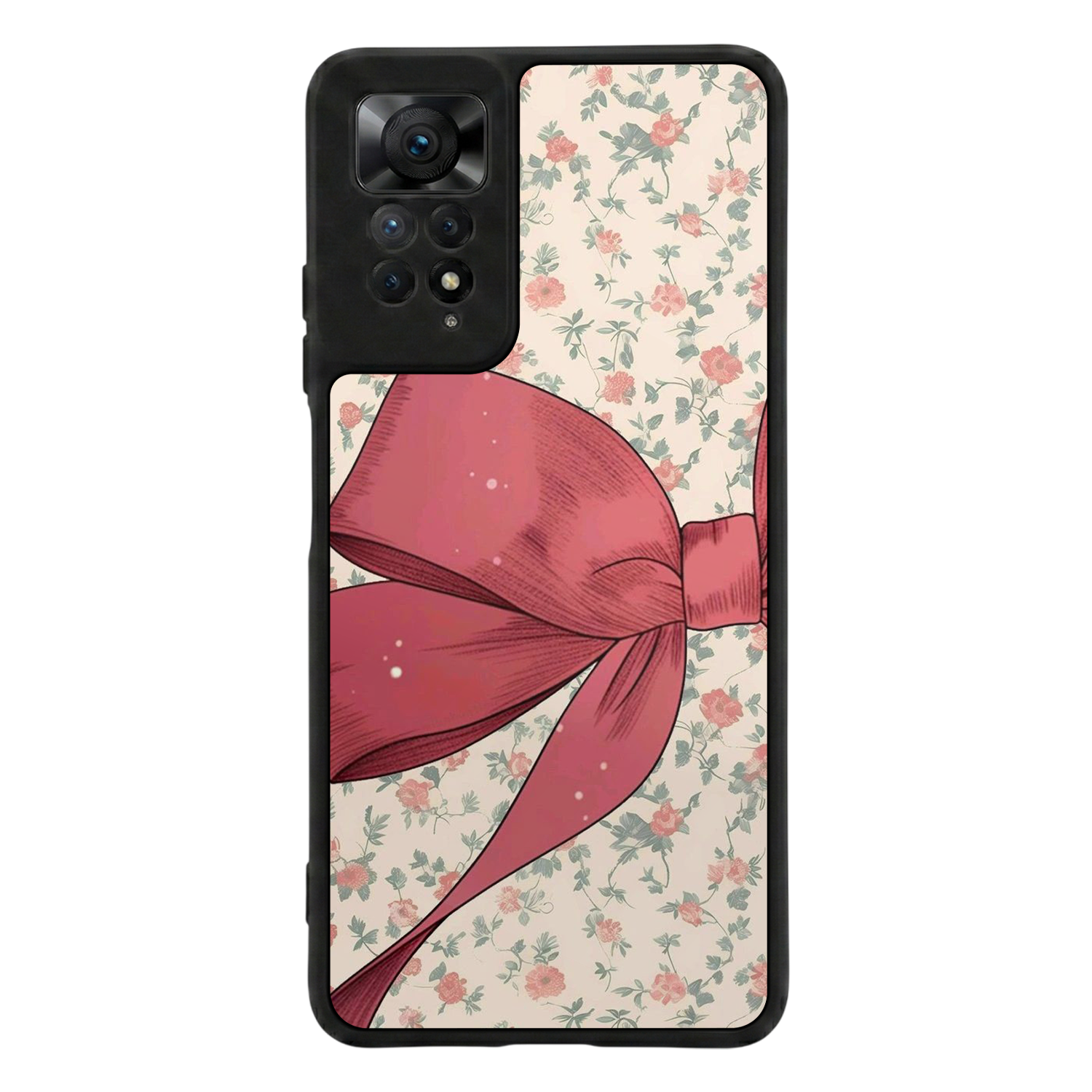 Xiaomi Redmi Note 12 Pro Uyumlu Kurdele Tasarımlı Glossy Premium Kılıf
