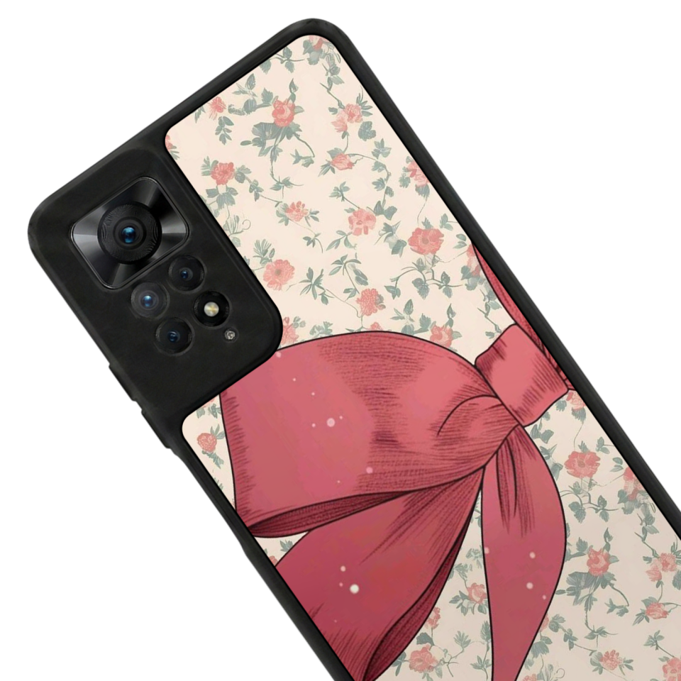 Xiaomi Redmi Note 12 Pro Uyumlu Kurdele Tasarımlı Glossy Premium Kılıf