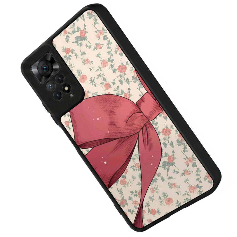 Xiaomi Redmi Note 12 Pro Uyumlu Kurdele Tasarımlı Glossy Premium Kılıf