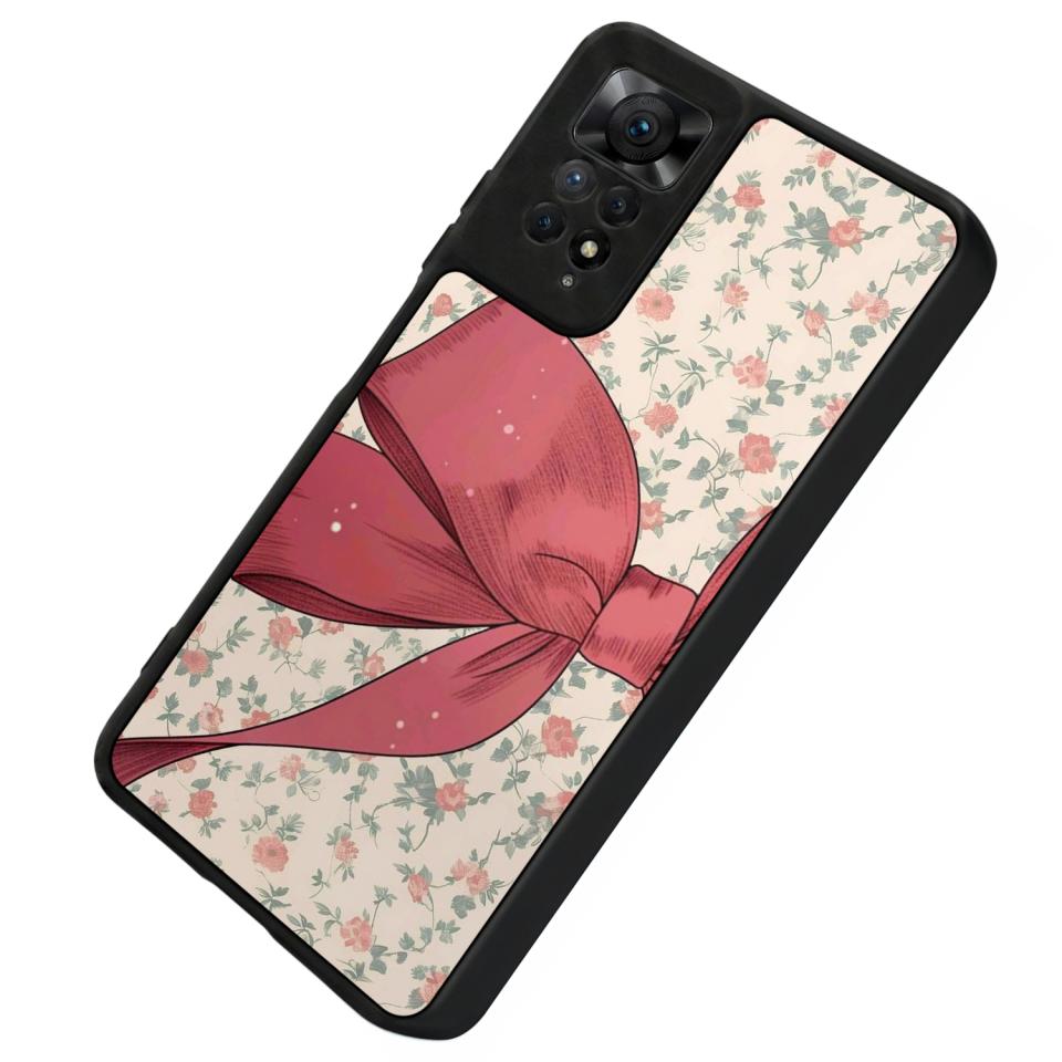Xiaomi Redmi Note 12 Pro Uyumlu Kurdele Tasarımlı Glossy Premium Kılıf