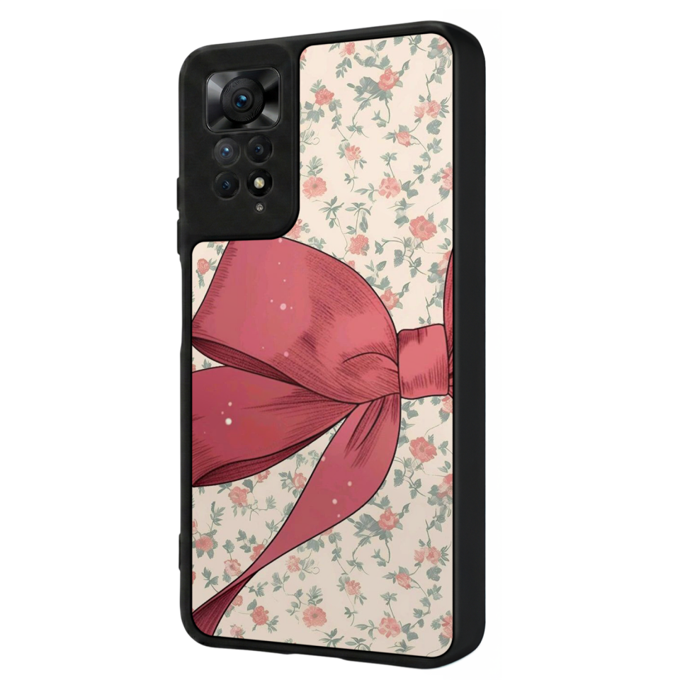 Xiaomi Redmi Note 12 Pro Uyumlu Kurdele Tasarımlı Glossy Premium Kılıf