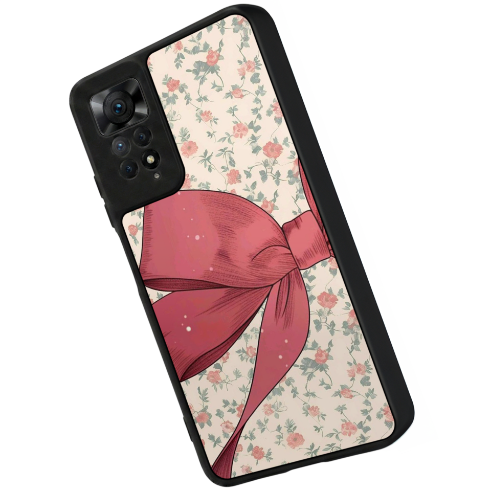 Xiaomi Redmi Note 12 Pro Uyumlu Kurdele Tasarımlı Glossy Premium Kılıf