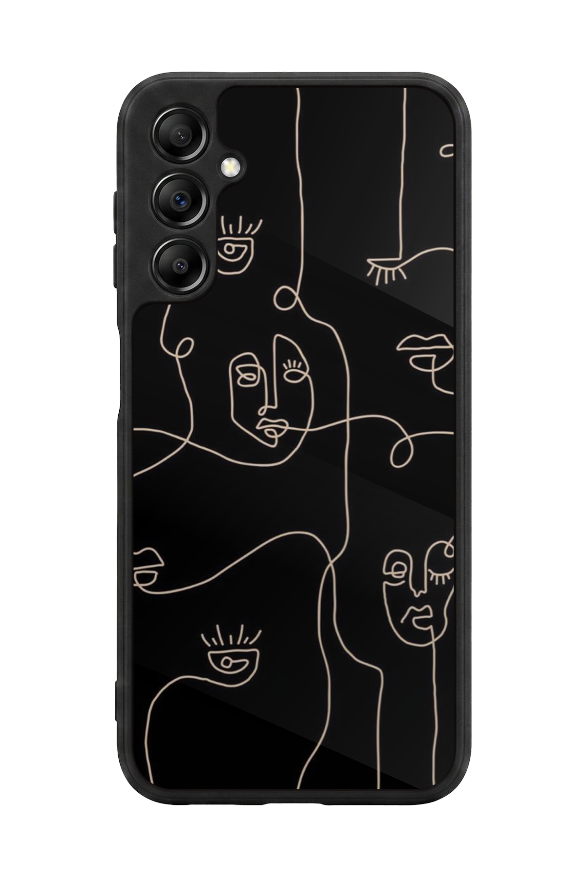 Samsung Galaxy A14 Uyumlu Line Art Tasarımlı Glossy Premium Kılıf