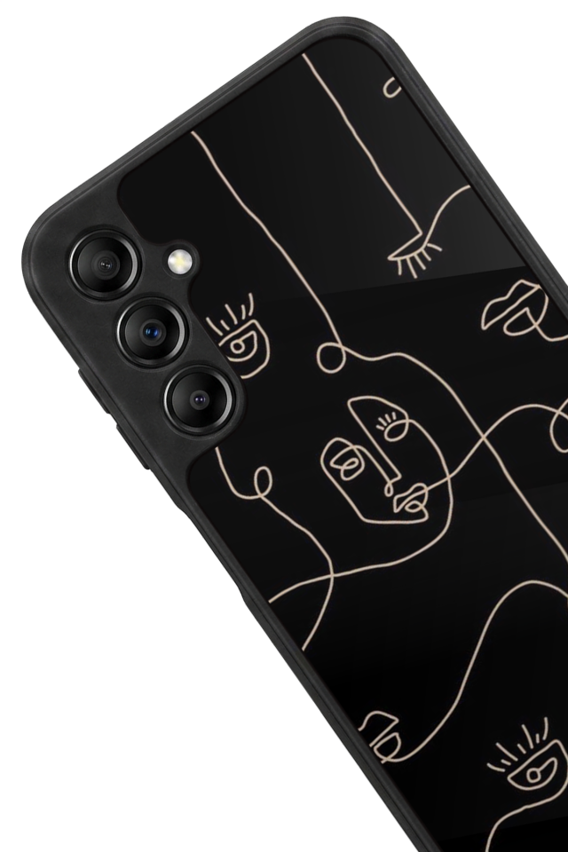 Samsung Galaxy A14 Uyumlu Line Art Tasarımlı Glossy Premium Kılıf