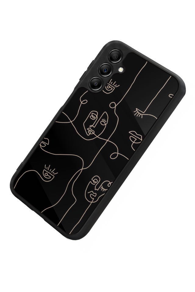 Samsung Galaxy A14 Uyumlu Line Art Tasarımlı Glossy Premium Kılıf