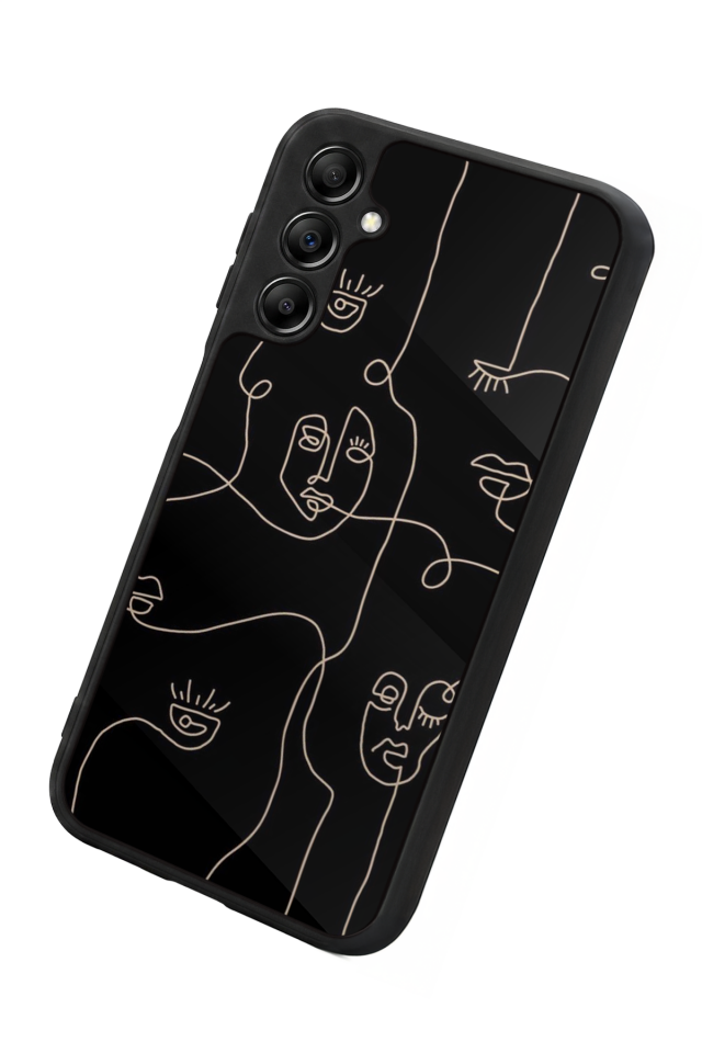 Samsung Galaxy A14 Uyumlu Line Art Tasarımlı Glossy Premium Kılıf