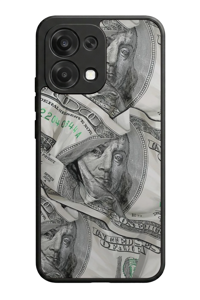 Oppo A6 Pro Uyumlu Money Para Tasarımlı Glossy Premium Kılıf