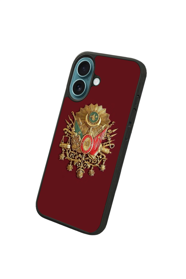 iPhone 16 Uyumlu Osmanli Tugrasi Tasarımlı Glossy Premium Kılıf