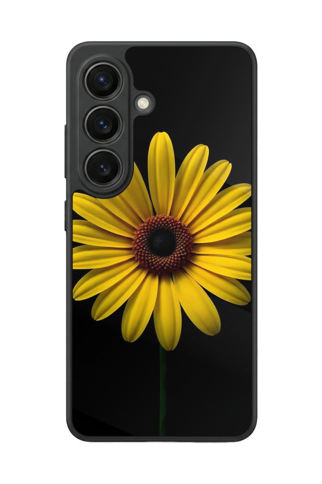 Samsung Galaxy S26 Uyumlu Papatya Tasarımlı Glossy Premium Kılıf