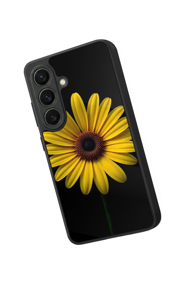 Samsung Galaxy S26 Uyumlu Papatya Tasarımlı Glossy Premium Kılıf