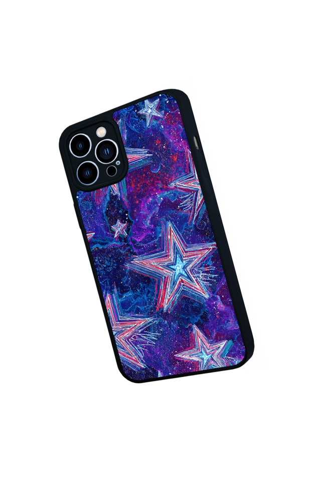 iPhone 13 Pro Max Uyumlu Retro Yildizlar Tasarımlı Glossy Premium Kılıf
