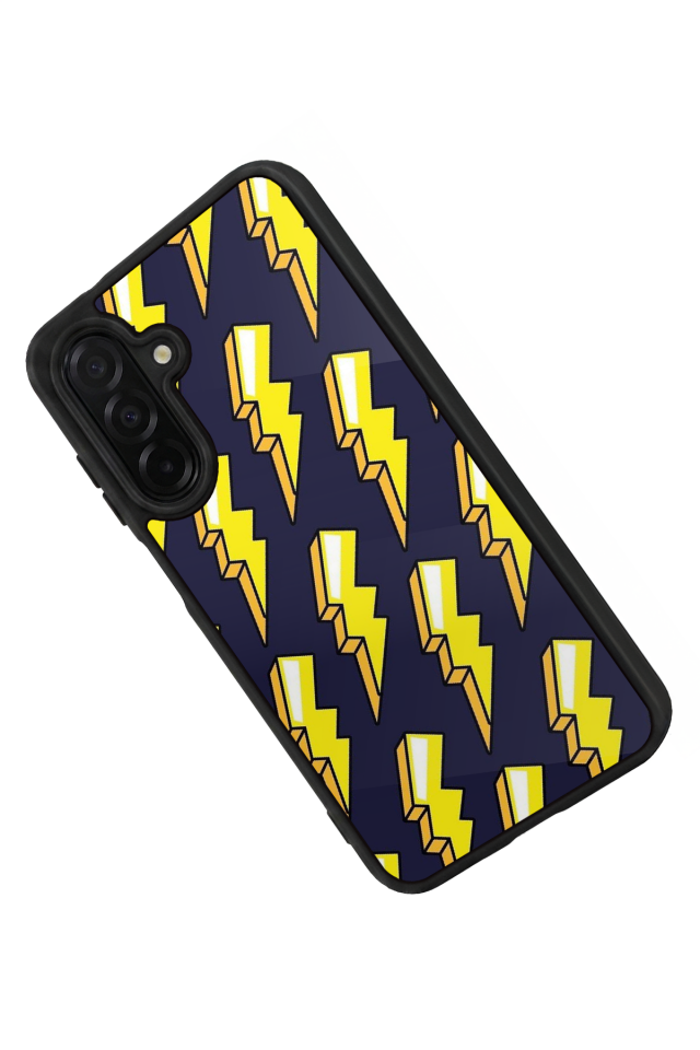 Samsung Galaxy A56 Uyumlu Simsek Tasarımlı Glossy Premium Kılıf