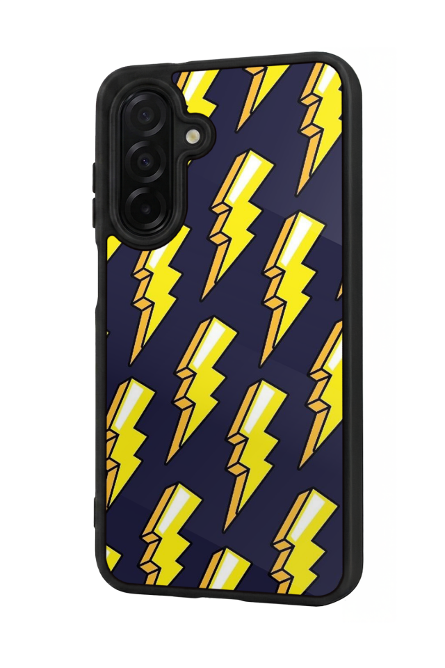 Samsung Galaxy A56 Uyumlu Simsek Tasarımlı Glossy Premium Kılıf