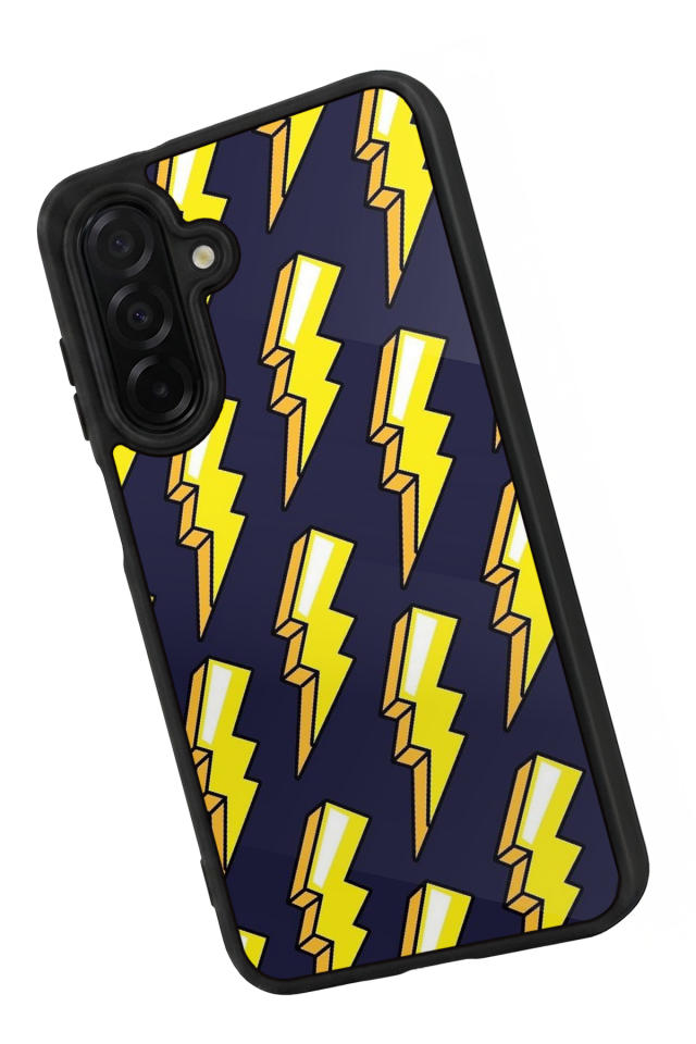 Samsung Galaxy A56 Uyumlu Simsek Tasarımlı Glossy Premium Kılıf