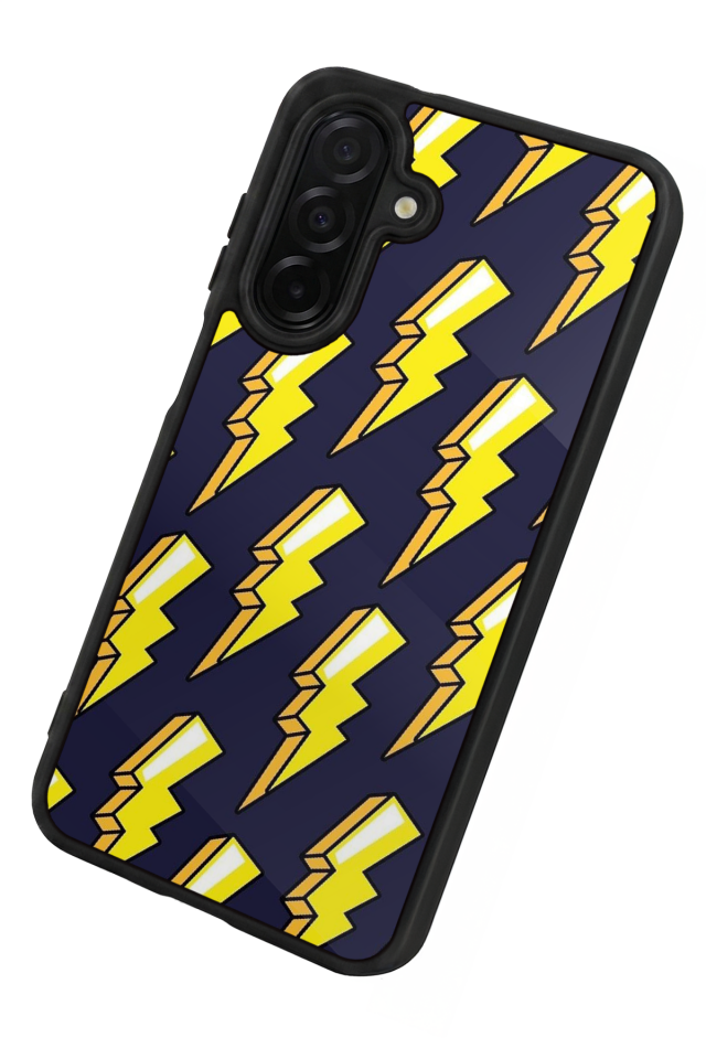 Samsung Galaxy A56 Uyumlu Simsek Tasarımlı Glossy Premium Kılıf