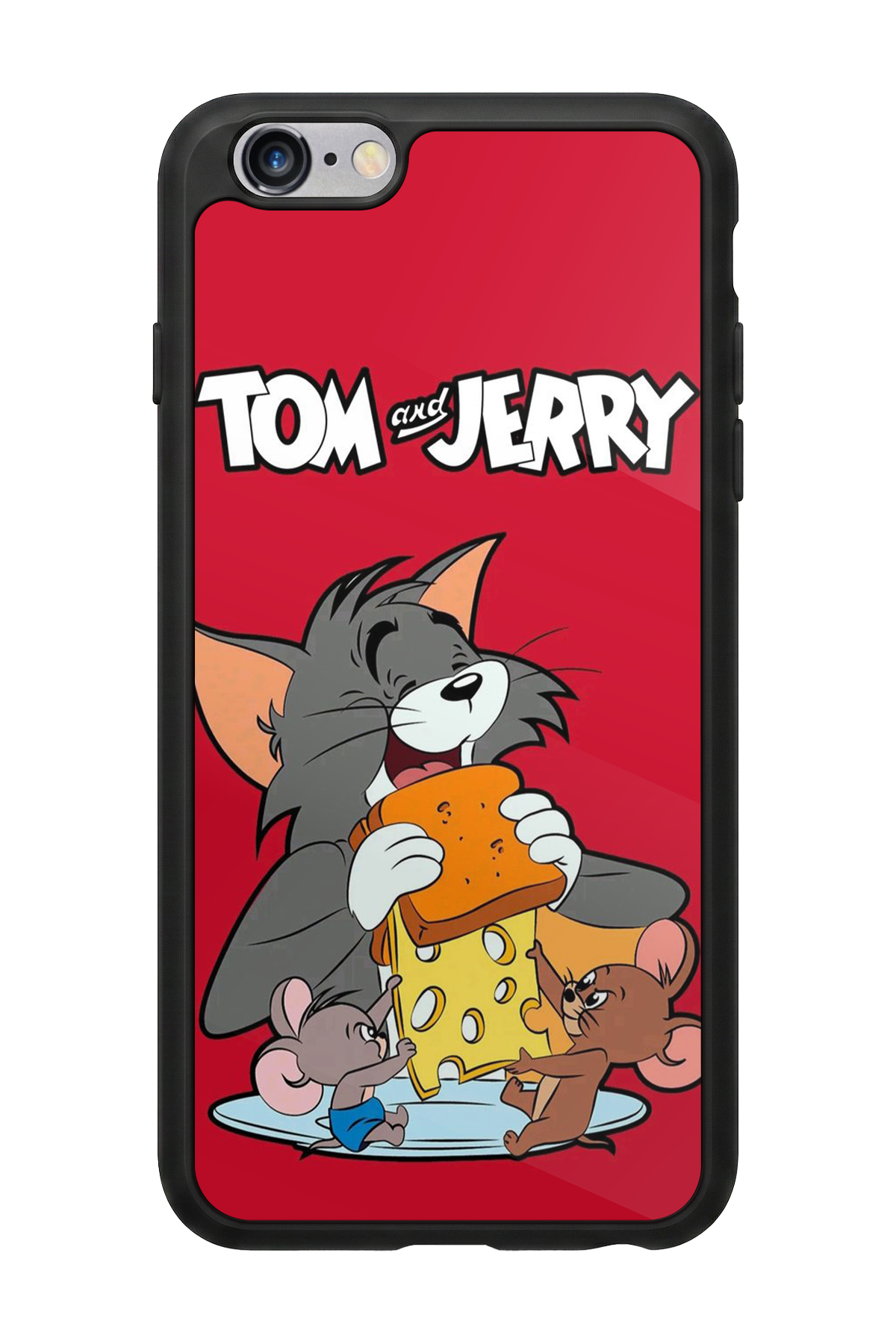 iPhone 6s Plus Uyumlu Tom And Jerry Tasarımlı Glossy Premium Kılıf