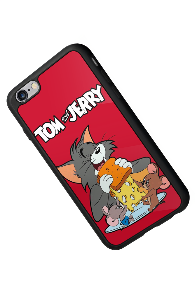 iPhone 6s Plus Uyumlu Tom And Jerry Tasarımlı Glossy Premium Kılıf