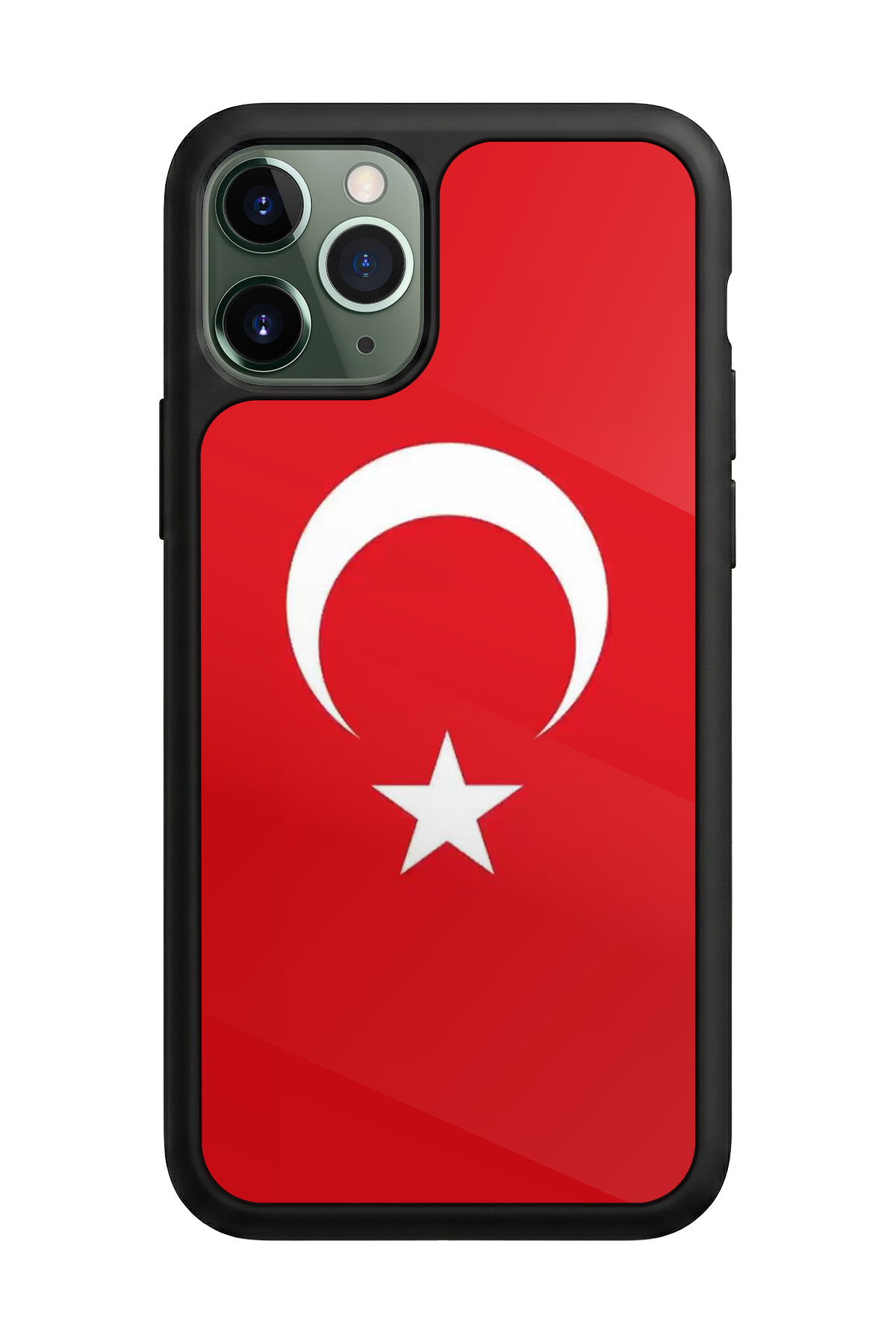iPhone 11 Pro Uyumlu Türk Bayragi Tasarımlı Glossy Premium Kılıf