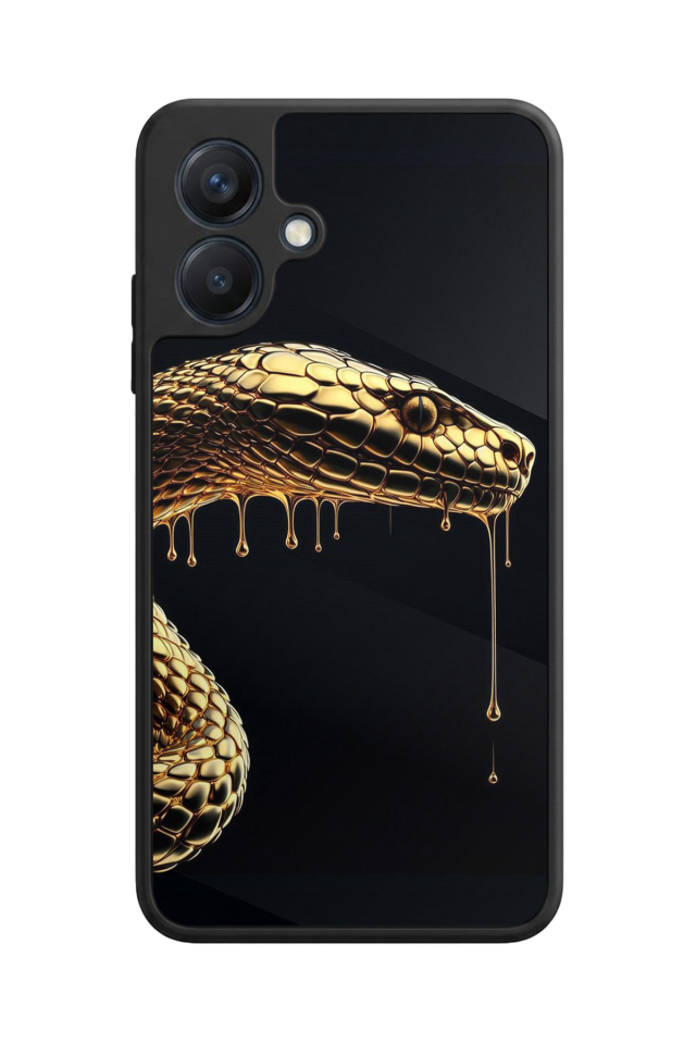 Samsung Galaxy A07 Uyumlu Yılan Tasarımlı Glossy Premium Kılıf