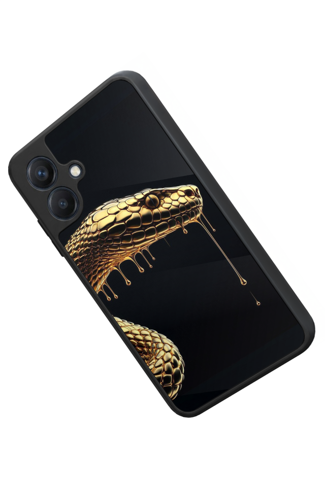 Samsung Galaxy A07 Uyumlu Yılan Tasarımlı Glossy Premium Kılıf