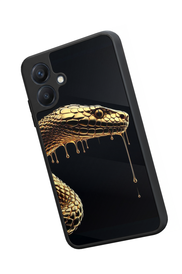 Samsung Galaxy A07 Uyumlu Yılan Tasarımlı Glossy Premium Kılıf