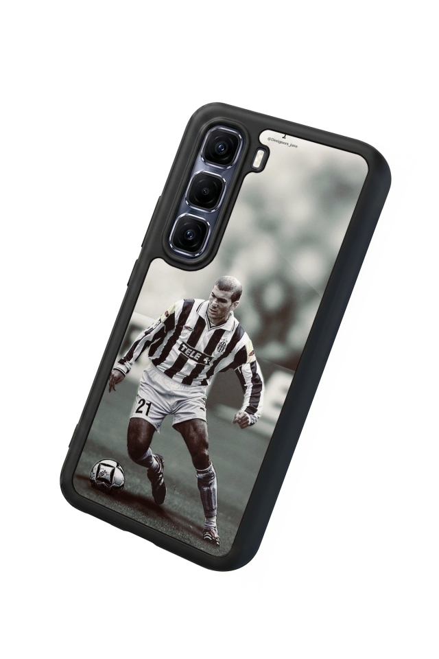 Infinix Hot 60 Pro Plus Uyumlu Zidane Tasarımlı Glossy Premium Kılıf