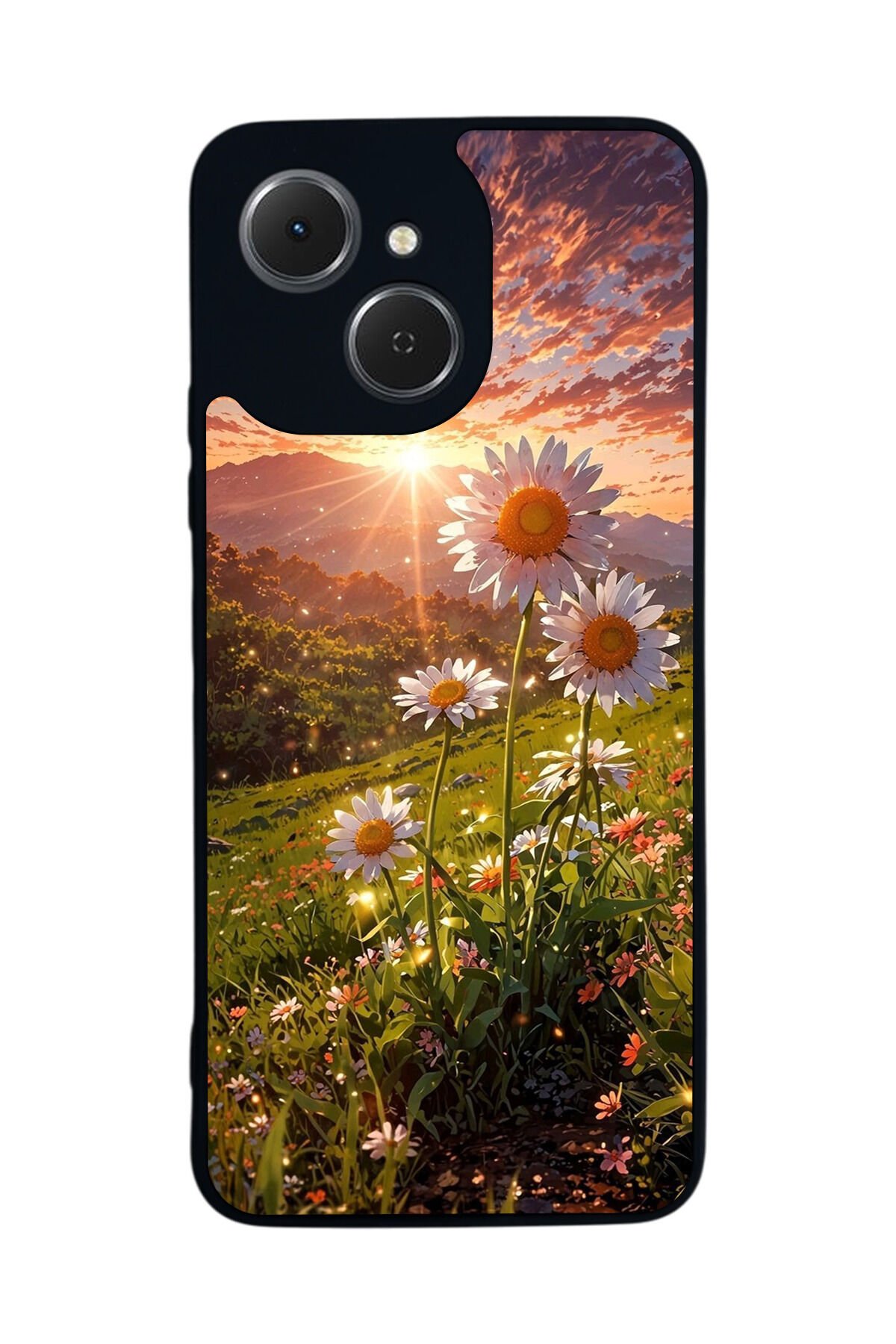 Tecno Spark 40C Uyumlu Cicek Tasarımlı Glossy Premium Kılıf