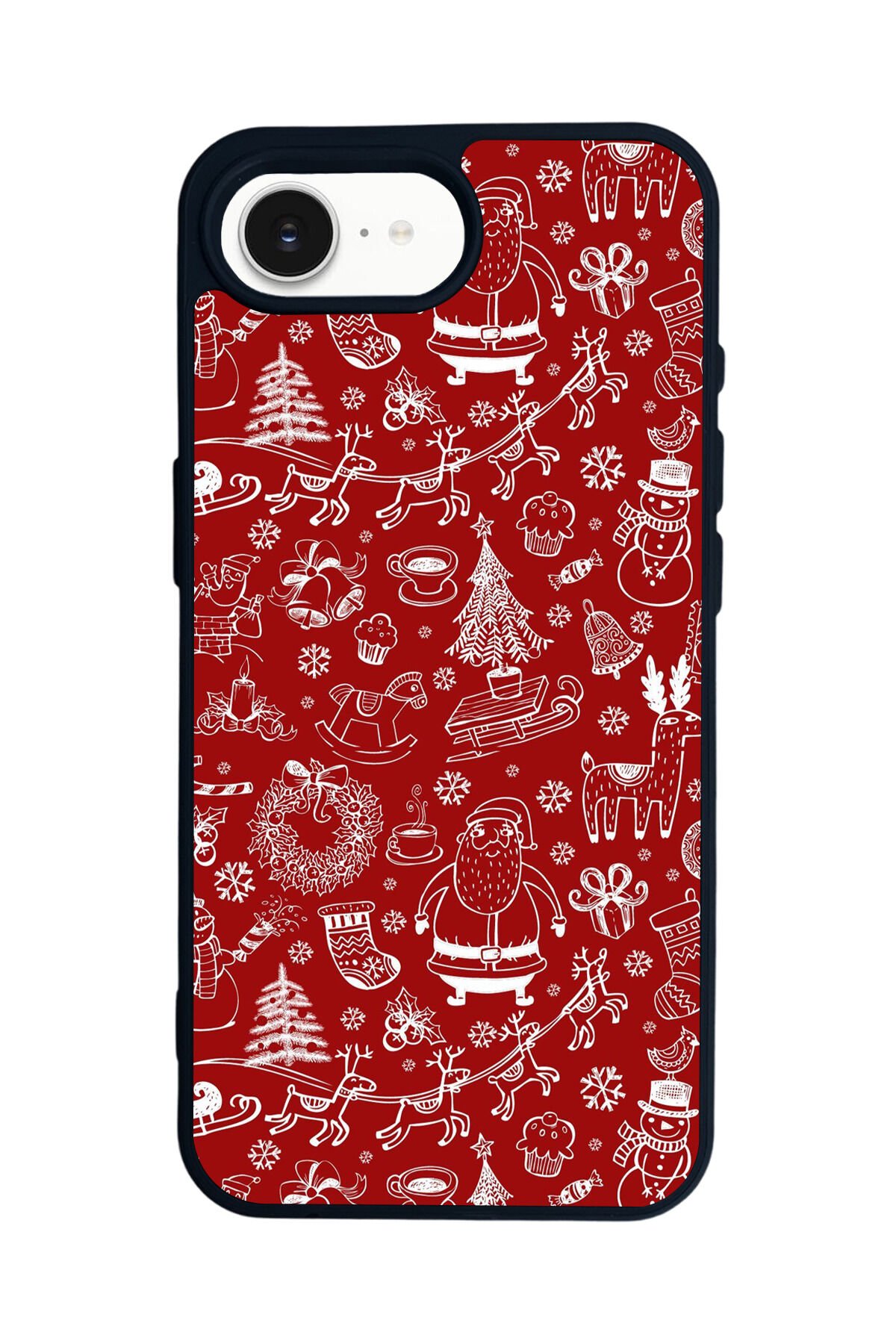 iPhone 16E Uyumlu Yilbasi Christmas Tasarımlı Glossy Premium Kılıf