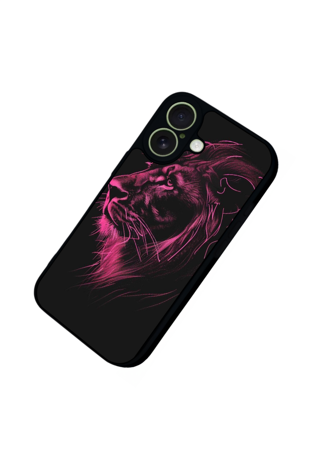 iPhone 17 Uyumlu Aslan Tasarımlı Glossy Premium Kılıf