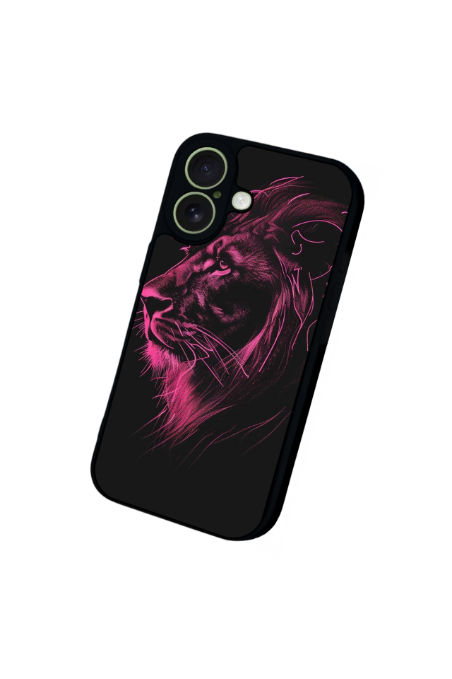 iPhone 17 Uyumlu Aslan Tasarımlı Glossy Premium Kılıf