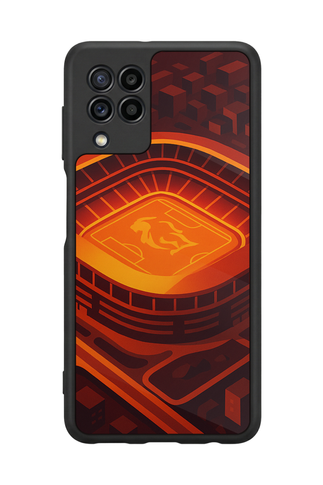 Samsung Galaxy M32 Uyumlu Aslan Tasarımlı Glossy Premium Kılıf