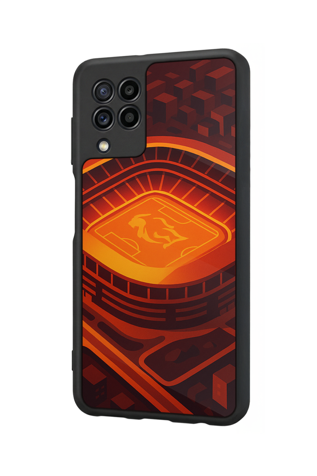 Samsung Galaxy M32 Uyumlu Aslan Tasarımlı Glossy Premium Kılıf