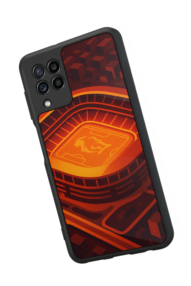 Samsung Galaxy M32 Uyumlu Aslan Tasarımlı Glossy Premium Kılıf