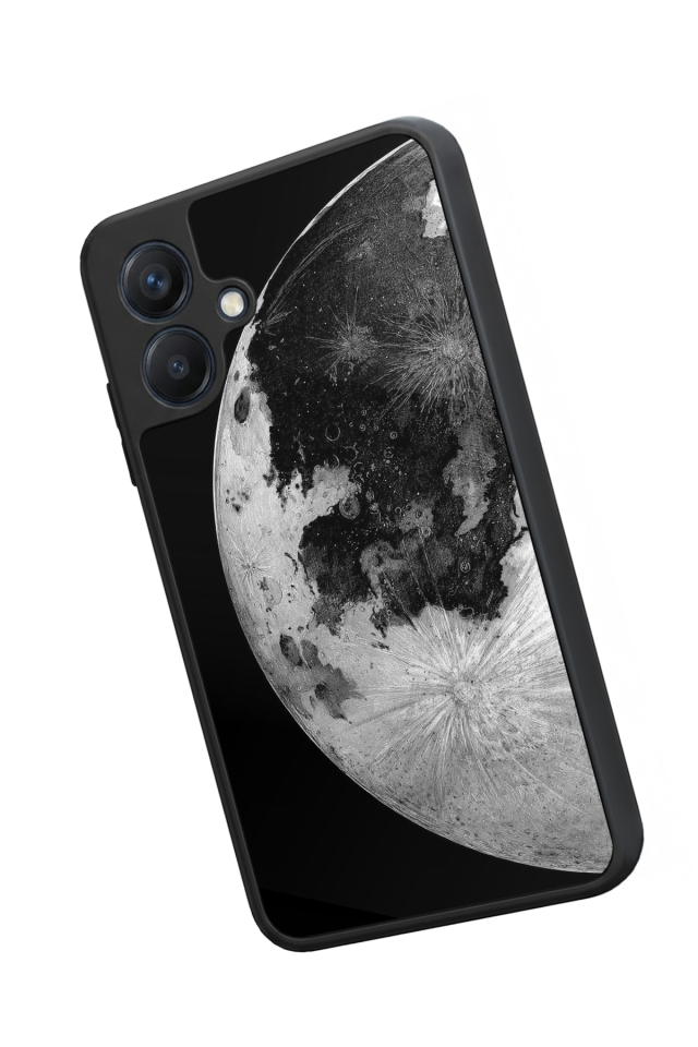 Samsung Galaxy A07 Uyumlu Ay Tasarımlı Glossy Premium Kılıf