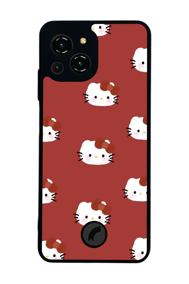 Reeder S23 Pro Max Uyumlu HelloKitty Tasarımlı Glossy Premium Kılıf