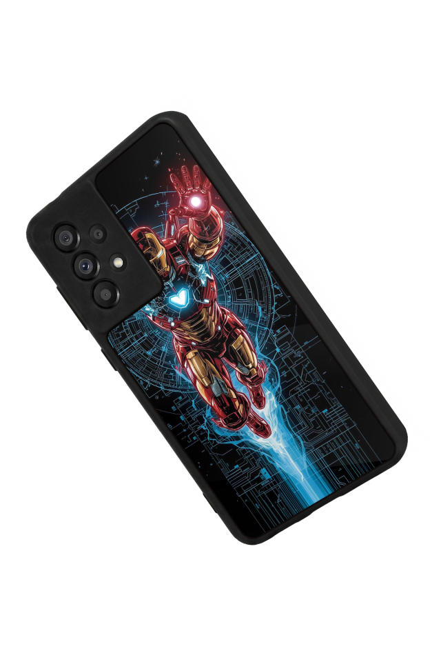 Samsung Galaxy A73 Uyumlu Iron Man ( Demir Adam ) Tasarımlı Glossy Premium Kılıf