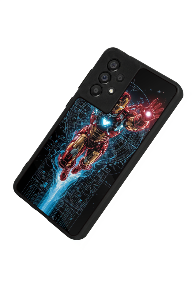 Samsung Galaxy A73 Uyumlu Iron Man ( Demir Adam ) Tasarımlı Glossy Premium Kılıf