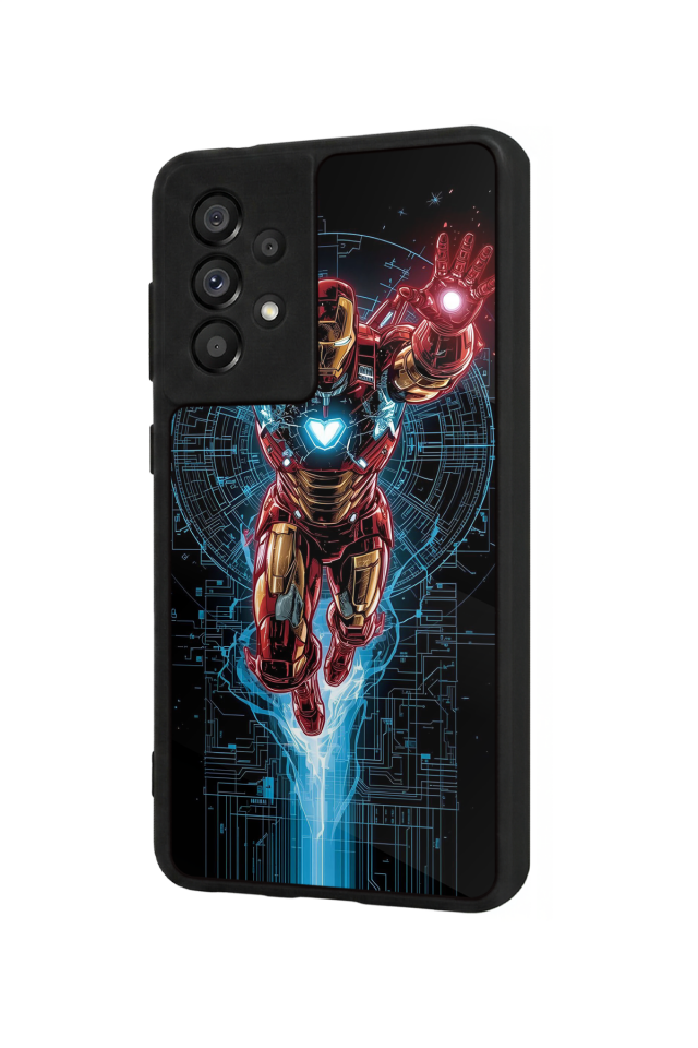 Samsung Galaxy A73 Uyumlu Iron Man ( Demir Adam ) Tasarımlı Glossy Premium Kılıf
