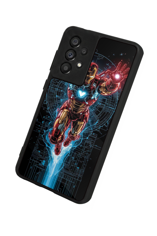 Samsung Galaxy A73 Uyumlu Iron Man ( Demir Adam ) Tasarımlı Glossy Premium Kılıf