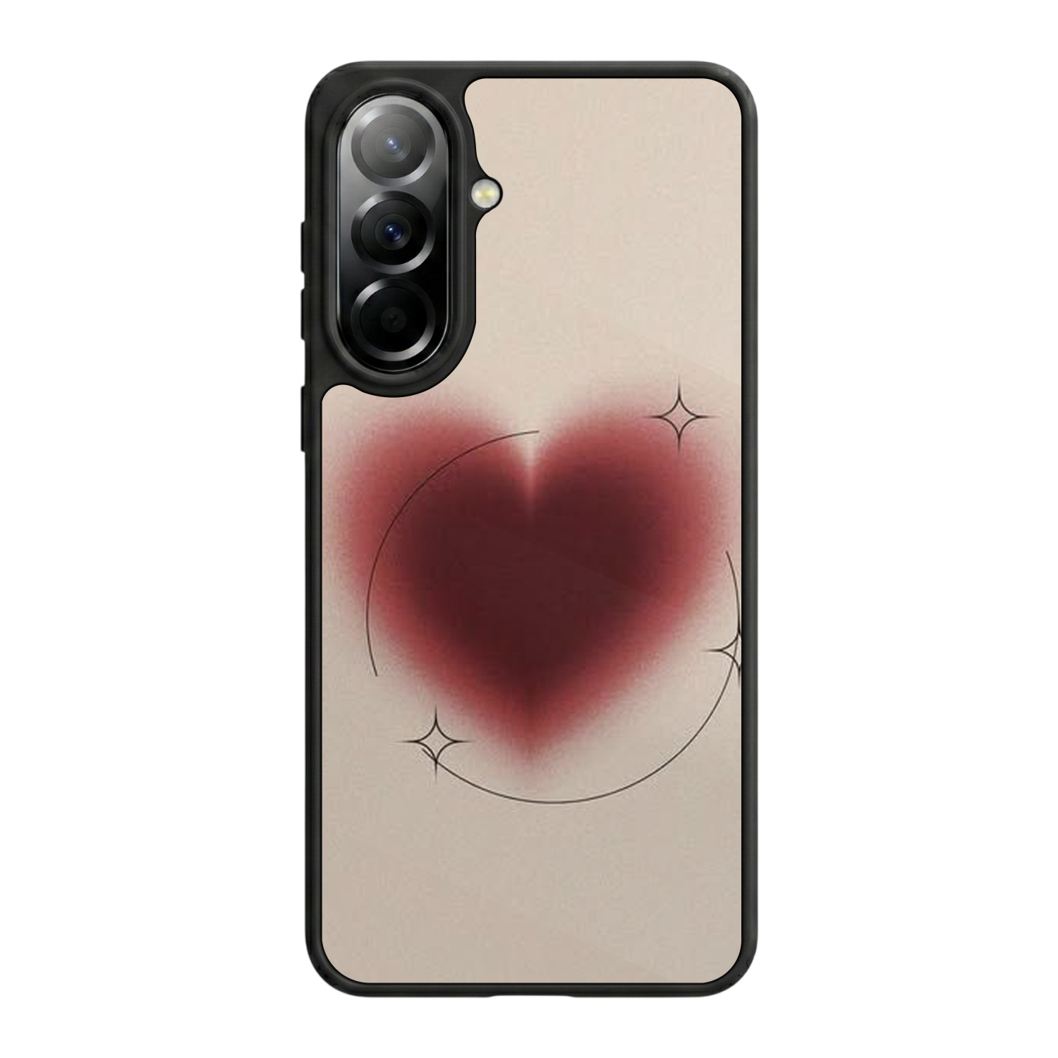 Samsung Galaxy A37 Uyumlu Kalp Love Tasarımlı Glossy Premium Kılıf