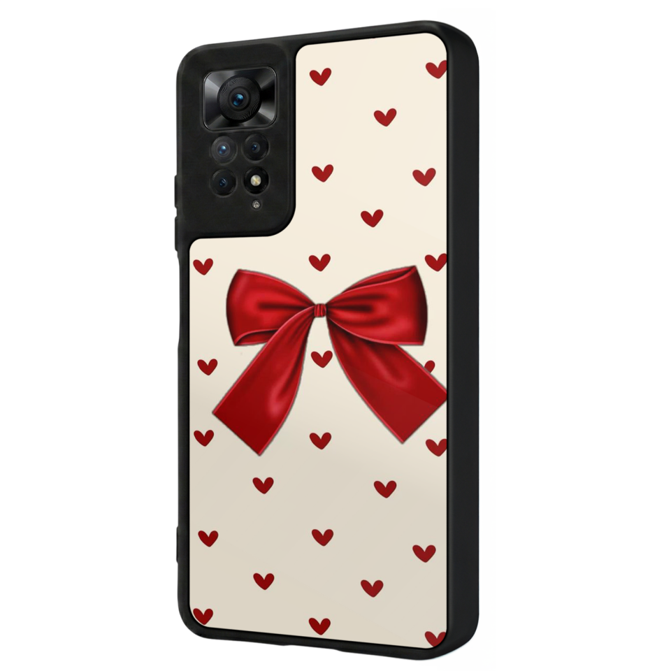 Xiaomi Redmi Note 12 Pro Uyumlu Kurdele Tasarımlı Glossy Premium Kılıf
