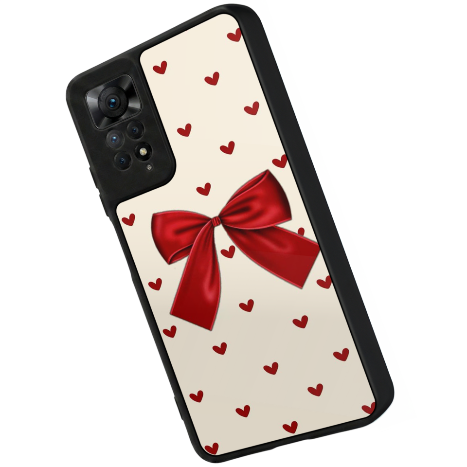 Xiaomi Redmi Note 12 Pro Uyumlu Kurdele Tasarımlı Glossy Premium Kılıf