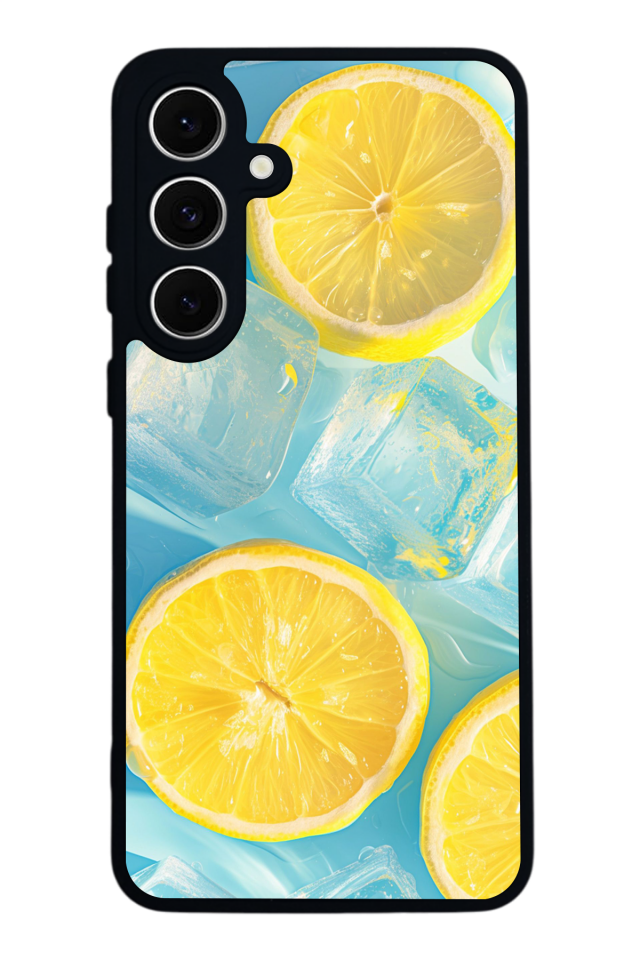 Samsung Galaxy S24 FE Uyumlu Limon Tasarımlı Glossy Premium Kılıf