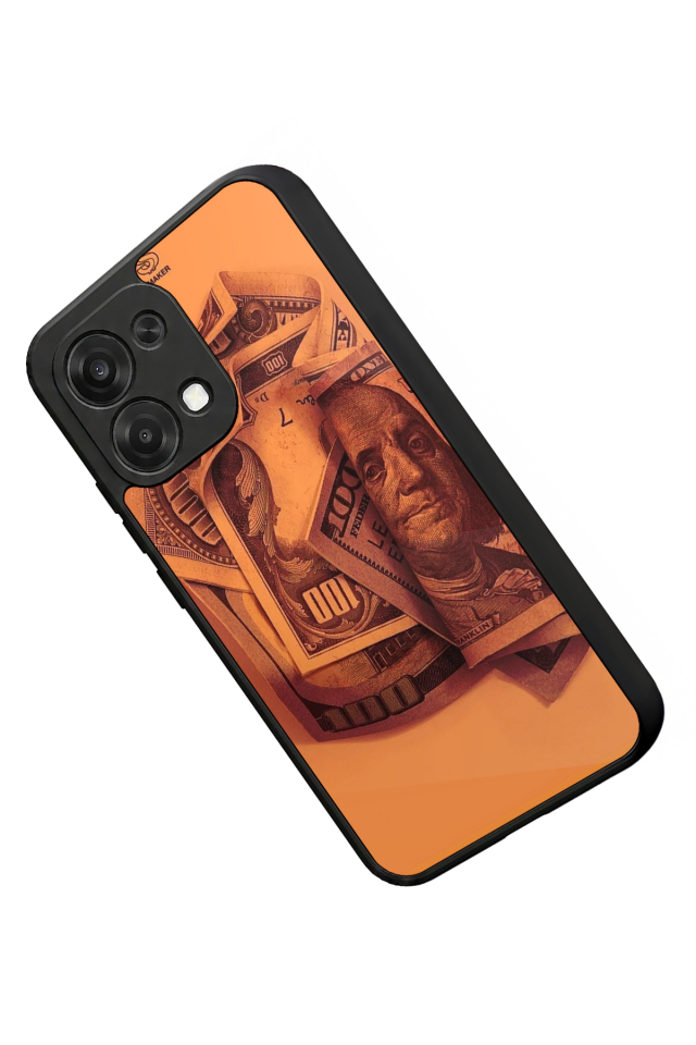 Oppo A6 Pro Uyumlu Money Para Tasarımlı Glossy Premium Kılıf