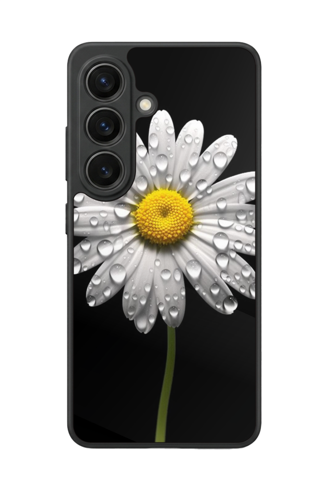 Samsung Galaxy S26 Uyumlu Papatya Tasarımlı Glossy Premium Kılıf