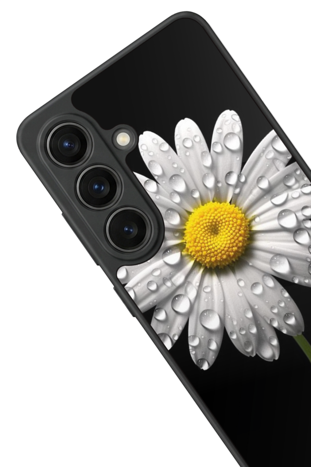 Samsung Galaxy S26 Uyumlu Papatya Tasarımlı Glossy Premium Kılıf