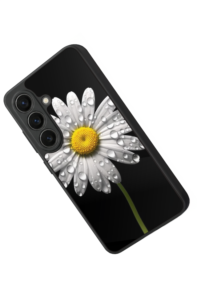 Samsung Galaxy S26 Uyumlu Papatya Tasarımlı Glossy Premium Kılıf