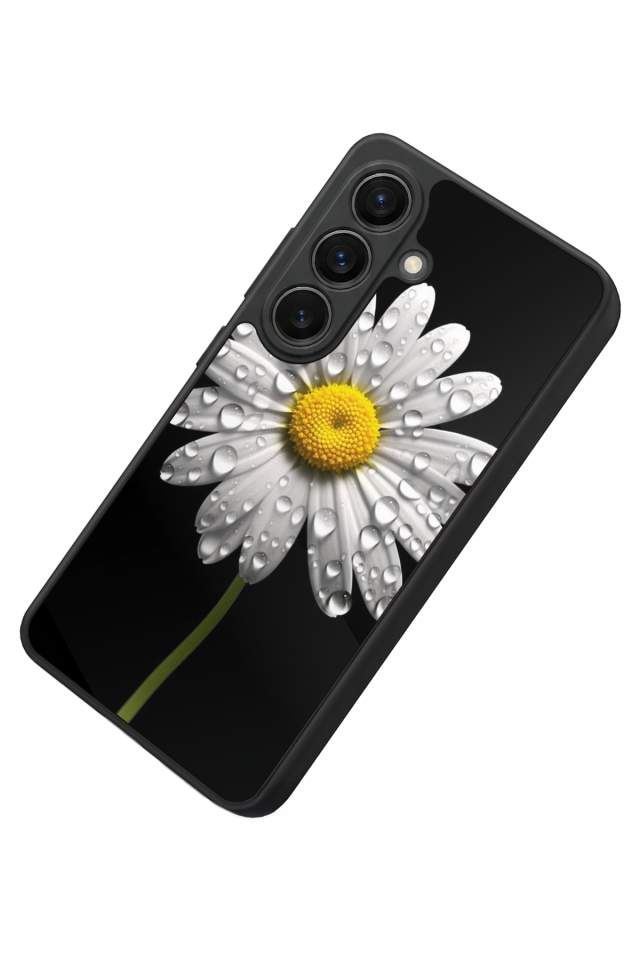 Samsung Galaxy S26 Uyumlu Papatya Tasarımlı Glossy Premium Kılıf