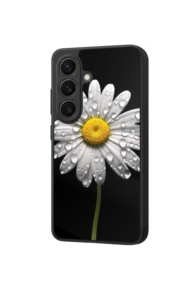 Samsung Galaxy S26 Uyumlu Papatya Tasarımlı Glossy Premium Kılıf