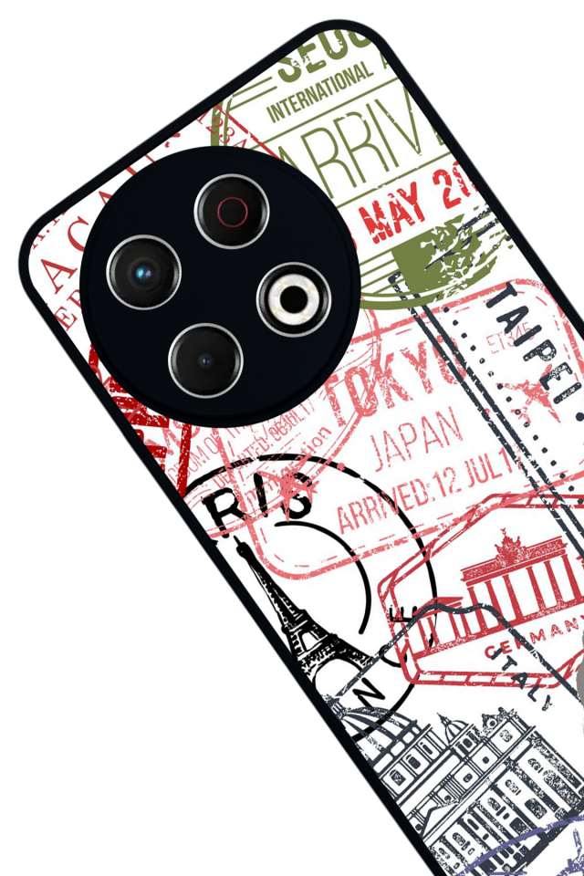 Tecno Spark 30 Pro Uyumlu  İnci Tasarımlı Glossy Premium Kılıf